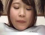Nonomiya ,performs a cute double blowjob picture 14