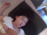 Busty Japanese teen Nanase Moe bounces on cock and gives head picture 199