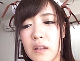 Sakura Miyuki excites in a sloppy threesome picture 66