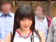 Japanese cheerleader likes deep blowjobs