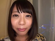 Japanese brunette is thinking about sex