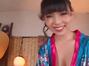Ayanami Yume gets a messy thick cum on tits