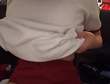 Busty Japanese teen ends up jizzed on face and satisfied picture 12