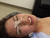 Savory milf gets a messy facial picture 119