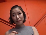 Cute Japanese AV model Imanaga Sana enjoys group sex gets a facial