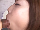 Cheerful Japanese girl Ogura Kana gets a massive facial cum load picture 37