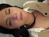 Cute office lady Yuuki Karina gets screwed and bukkakked picture 104