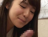 Japanese teen sucks dick until the last drop of jizz  picture 72