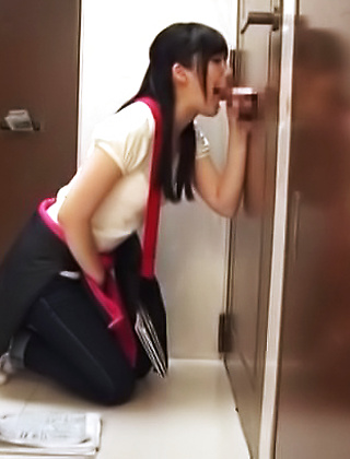 Hot Asian babe Saitou Miyu gives an arousing blowjob