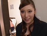 SExy Shiraki Yuuko flashes her tits when sucking cock picture 27