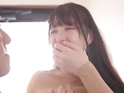 Aoi Rena gets a mouthful of dick