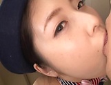 Yuna Ema takes a messy cum on face picture 10