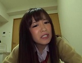 Sakura Miyuki expertly sucking a huge cock picture 11