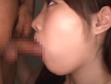 Amateur beauty Ikushima Ryou gives a kinky head picture 42