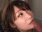 Amateur beauty Ikushima Ryou gives a kinky head picture 92