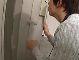 Hot Japanese cutie gives dude some hardcore orals