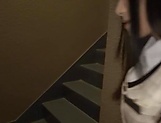 Lovely Japanese office chick gets headfucked and facialized picture 12