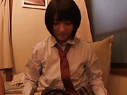 Abeno Miku is a naughty schoolgirl