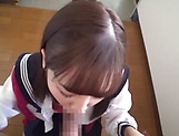 Japanese schoolgirl is giving a tit fuck picture 20