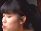 Cute Japanese girl Jinguuji Nao gets tits fucked with a huge cock picture 12
