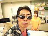 Cum loving Japanese cutie Mizushima Nana sucks a dick in pov