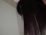Japanese brunette got cum in mouth picture 20