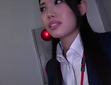 Komori Anna is a blowjob queen at work picture 13