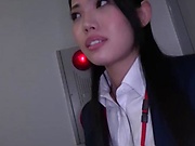 Komori Anna is a blowjob queen at work