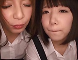 Asian schoolgirls enjoying cock in superb modes picture 28