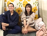 Amateur Japanese av mode gives handjob while naked  picture 15