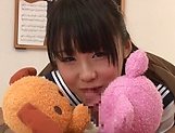 Hot teen Tsuchiya Asami in kinky blowjob fun indoors