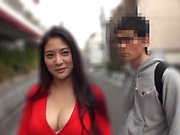 Asian hottie with big breasts Meguri gets hairy pussy creamed