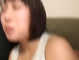 Short-haired Japanese AV model gets all pleasures of sex picture 25