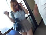 Buxom babe in glasses Kimino Natsu gets titfucked really hard picture 12