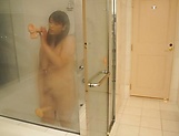 Haruna Hana, enjoys a sensual shower scene