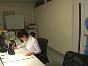 Hardcore fuck for a busty office lady