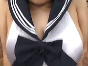 Chubby Japanese babe is sucking dicks