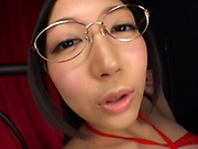 Sakura Nene loads endless inches into her furry little cunt 