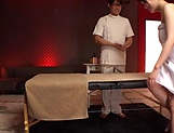 Hot busty Asian chick Etou Yui gets massaged and toyed