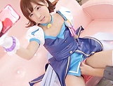 Sakura Kizuna sex cosplay and hardcore sex on cam picture 27