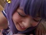 Japanese cosplay in POV with cock sucking Konno Hikaru picture 11