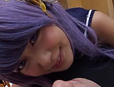 Japanese cosplay in POV with cock sucking Konno Hikaru
