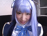Astonishing Japanese girl in a cosplay sex action in POV picture 29
