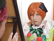 Sakura Kizuna ,featured in a cosplay scene