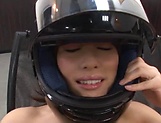Amazing young girl in a helmet Ayami Shunka enjoys hot dick picture 15