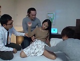 Hot Airi Rui in a wild gang bang hardcore drilling action picture 15