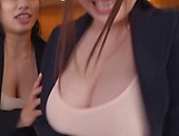 Busty Asian hotties are into this nasty gangbang