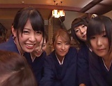Japanese kimono gangbang with hot women  picture 11
