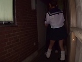 Schoolgirl gets a strong dick to crack her puffy twat
