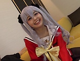 Hayama Mei gets a worty cum in mouth picture 11